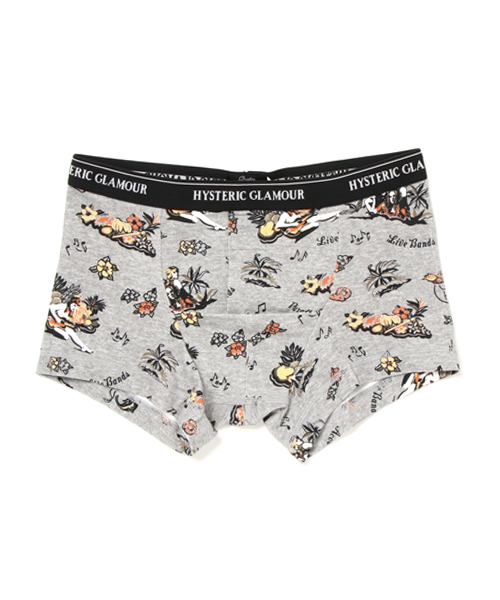 HYSTERIC GLAMOUR(ヒステリックグラマー)の「総柄 BOXER BRIEF(ボクサーパンツ・メンズ・ブラック系その他/レッド系その他/グリーン系カモフラージュ/グレー系その他・FREE)」の1枚目の写真