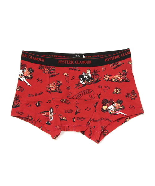 HYSTERIC GLAMOUR(ヒステリックグラマー)の「総柄 BOXER BRIEF(ボクサーパンツ・メンズ・ブラック系その他/レッド系その他/グリーン系カモフラージュ/グレー系その他・FREE)」の3枚目の写真