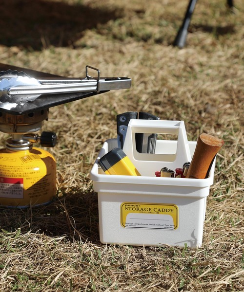 PENCO（ペンコ）の「penco ペンコ ストレージキャディ スタッキング 収納ケース (S)（収納グッズ・レディース・ブラック/ホワイト/イエロー/オレンジ/ライトブルー/ネイビー/グリーン/クリア/ベージュ/シルバー・FREE）」の2枚目の写真