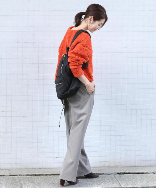 BEAUTY&YOUTH UNITED ARROWS（ビューティーアンドユースユナイテッドアローズ）の「BY∴ ボアバックジッププルオーバー ◆（その他トップス・レディース・ベージュ/ネイビー/オレンジ・FREE）」の7枚目の写真