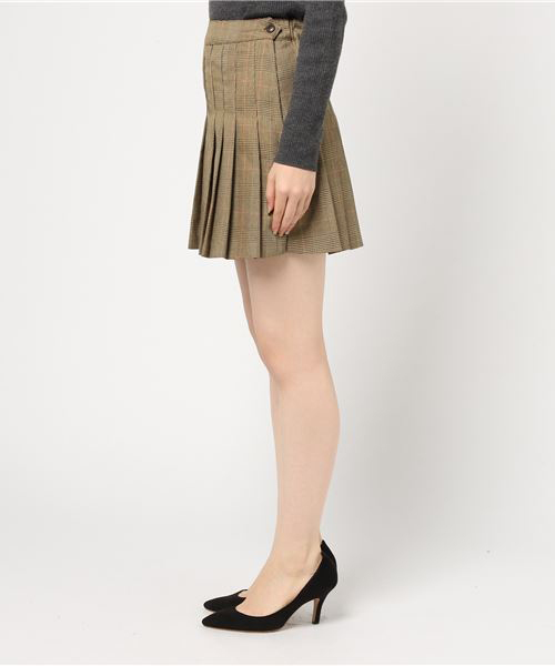 WEGO（ウィゴー）の「WEGO/チェックプリーツミニスカート（スカート・レディース・ベージュ系その他2/ブラウン系その他/ブラック系その他2/グレー系その他・SMALL/MEDIUM）」の12枚目の写真