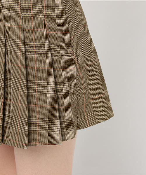 WEGO（ウィゴー）の「WEGO/チェックプリーツミニスカート（スカート・レディース・ベージュ系その他2/ブラウン系その他/ブラック系その他2/グレー系その他・SMALL/MEDIUM）」の6枚目の写真