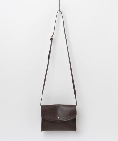 WEGO（ウィゴー）の「WEGO/フラップレトロサコッシュ（ショルダーバッグ・メンズ・ブラック/ブラウン・FREE）」の8枚目の写真