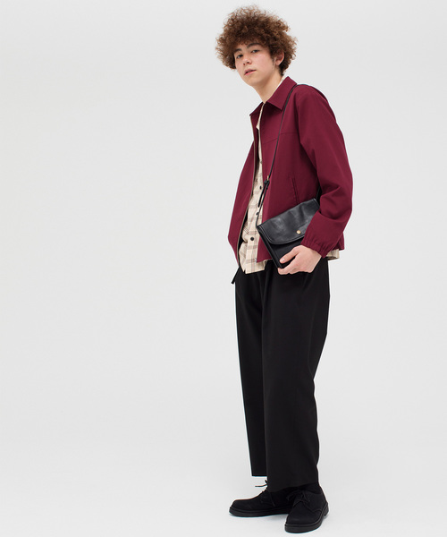 WEGO（ウィゴー）の「WEGO/フラップレトロサコッシュ（ショルダーバッグ・メンズ・ブラック/ブラウン・FREE）」の7枚目の写真