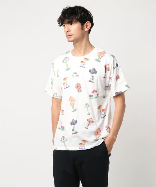 gym master(ジムマスター)の「gym master/ジムマスター ハッピーペイントTEE(Tシャツ/カットソー・メンズ・その他1/その他2/その他3/ホワイト/その他4/オレンジ・LARGE/MEDIUM)」の3枚目の写真