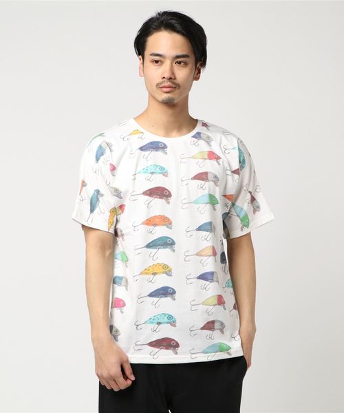 gym master(ジムマスター)の「gym master/ジムマスター ハッピーペイントTEE(Tシャツ/カットソー・メンズ・その他1/その他2/その他3/ホワイト/その他4/オレンジ・LARGE/MEDIUM)」の5枚目の写真