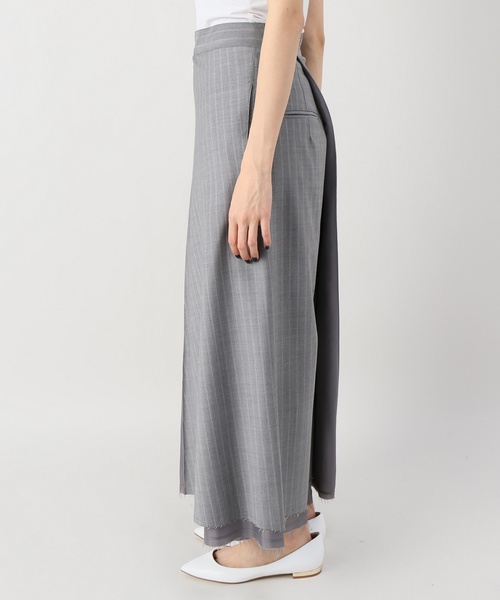 MIHARAYASUHIRO（ミハラヤスヒロ）の「mihara stripe skirt stylept（その他パンツ・レディース・チャコールグレー/ネイビー・SMALL/MEDIUM）」の5枚目の写真