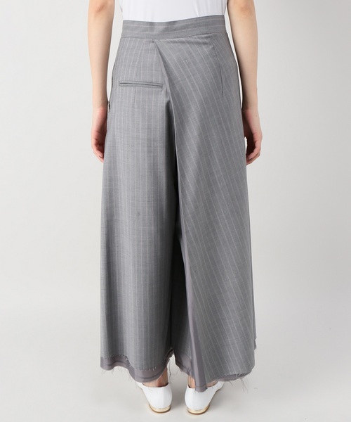 MIHARAYASUHIRO（ミハラヤスヒロ）の「mihara stripe skirt stylept（その他パンツ・レディース・チャコールグレー/ネイビー・SMALL/MEDIUM）」の6枚目の写真