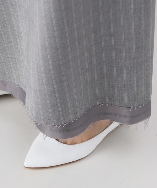 MIHARAYASUHIRO（ミハラヤスヒロ）の「mihara stripe skirt stylept（その他パンツ・レディース・チャコールグレー/ネイビー・SMALL/MEDIUM）」の12枚目の写真