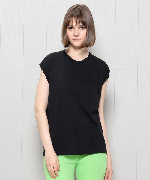 AURALEE(オーラリー)の「<AURALEE>SEAMLESS NO SLLEVE T-SHIRT/Tシャツ.(Tシャツ/カットソー・レディース・ホワイト/ブラック/ベージュ・1)」の2枚目の写真
