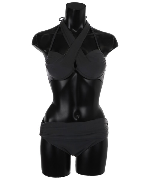 Tostalgic clothing ブラック 水着 未使用タグ付き Tika（ティカ）の「ビキニ 盛れる ホルターネック シンプル 水着