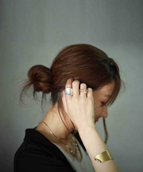 antiqua（アンティカ）の「シンプルデザインリング（リング・レディース・シルバー/ゴールド・FREE）」の5枚目の写真