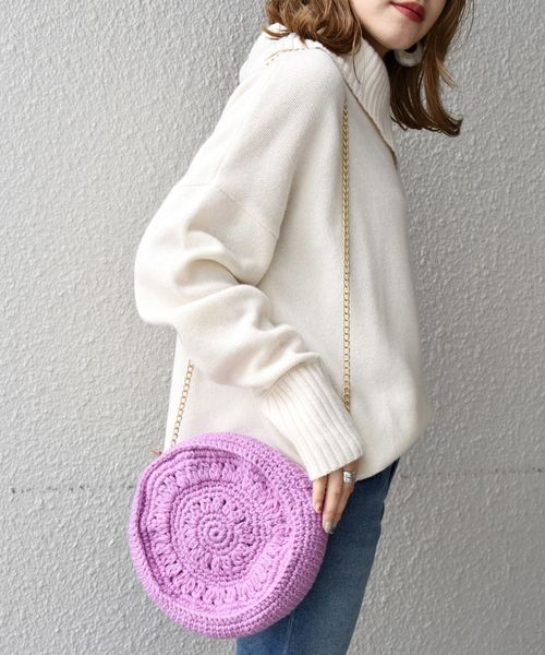 【WEB限定】Khaju:ニットサークルポシェット◇ 【WEB限定】Khaju:ニットサークルポシェット◇