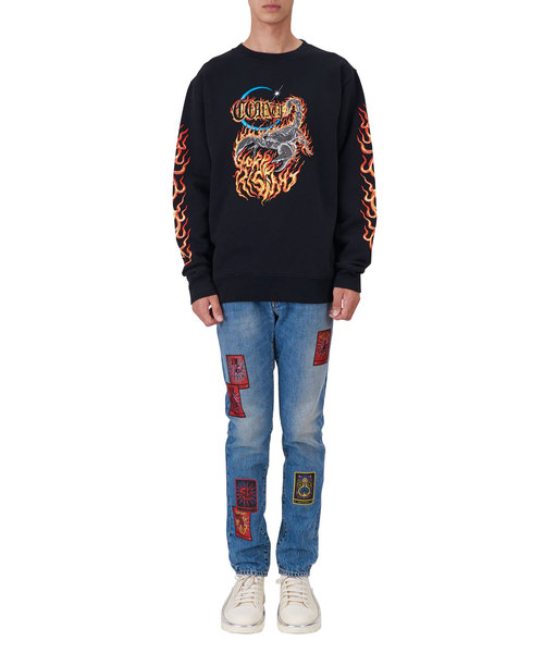 MARCELO BURLON（マルセロ・バーロン）の「MARCELO BURLON “SCORPIO”ロングスリーブTシャツ（Tシャツ/カットソー・メンズ・ブラック・MEDIUM/LARGE）」の4枚目の写真