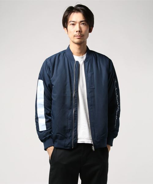 CORISCO（コリスコ）の「CORISCO/コリスコ ポリツイル中綿袖プリントMA-1 (M1)（MA-1・メンズ・ブラック/ベージュ/ネイビー/オリーブ/ワイン・MEDIUM/LARGE/X-LARGE）」の4枚目の写真