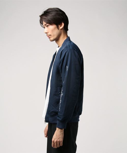 CORISCO（コリスコ）の「CORISCO/コリスコ ポリツイル中綿袖プリントMA-1 (M1)（MA-1・メンズ・ブラック/ベージュ/ネイビー/オリーブ/ワイン・MEDIUM/LARGE/X-LARGE）」の6枚目の写真