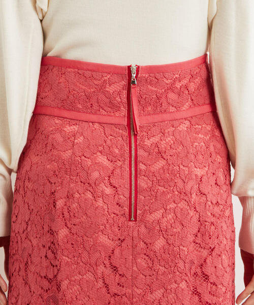 green label relaxing(グリーンレーベルリラクシング)の「KFC レース ロング スカート ◆(スカート・レディース・ネイビー/オフホワイト/ピンク・38/36)」の21枚目の写真