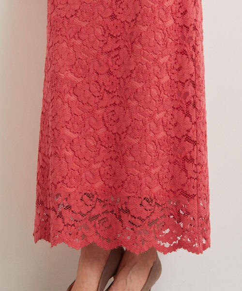 green label relaxing(グリーンレーベルリラクシング)の「KFC レース ロング スカート ◆(スカート・レディース・ネイビー/オフホワイト/ピンク・38/36)」の19枚目の写真