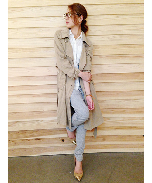 T00726 アングリッドUngrid ノースリトレンチコート T00726 アングリッドUngrid ノースリトレンチコート