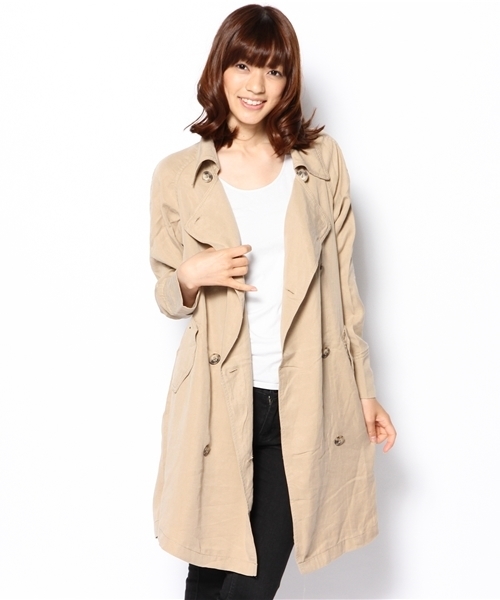 Ungrid（アングリッド）の「 ﾙｰｽﾞﾄﾚﾝﾁｺｰﾄ （トレンチコート・レディース・ベージュ/カーキ/キャメル・MEDIUM/SMALL）」の7枚目の写真