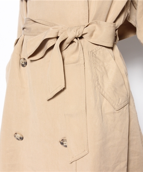 Ungrid（アングリッド）の「 ﾙｰｽﾞﾄﾚﾝﾁｺｰﾄ （トレンチコート・レディース・ベージュ/カーキ/キャメル・MEDIUM/SMALL）」の11枚目の写真