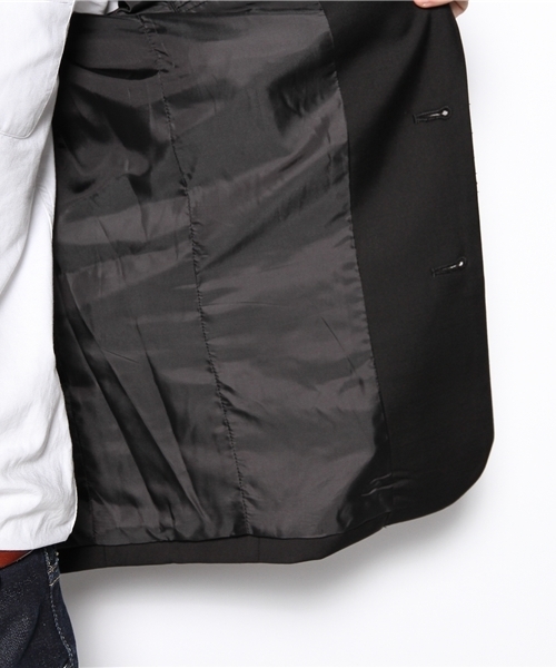 WHO'S WHO gallery(フーズフーギャラリー)の「T/RテーラードJKT(テーラードジャケット・メンズ・グレー/ブラック・MEDIUM/LARGE)」の6枚目の写真