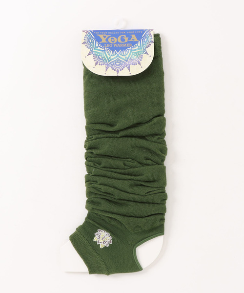 チャイハネ（チャイハネ）の「【チャイハネ】ワンポイント刺繍レッグウォーマー（レッグウォーマー・レディース・パープル/ネイビー/グレー/ピンク/ターコイズブルー/オレンジ/カーキ/キャメル・FREE）」の2枚目の写真