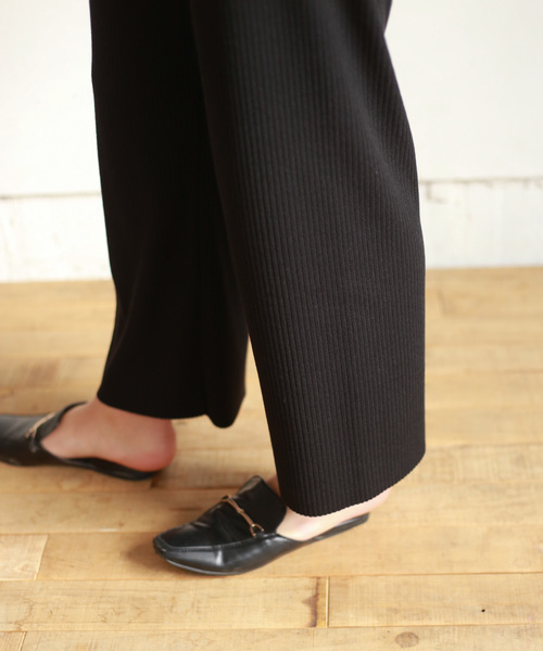 Auntie Rosa（アンティローザ）の「【Auntie Rosa】リブセットアップ（Tシャツ/カットソー・レディース・ベージュ/ブラック・FREE）」の10枚目の写真