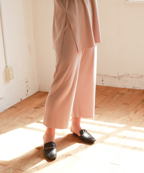 Auntie Rosa（アンティローザ）の「【Auntie Rosa】リブセットアップ（Tシャツ/カットソー・レディース・ベージュ/ブラック・FREE）」の16枚目の写真