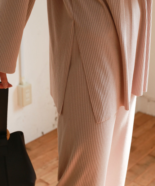 Auntie Rosa（アンティローザ）の「【Auntie Rosa】リブセットアップ（Tシャツ/カットソー・レディース・ベージュ/ブラック・FREE）」の18枚目の写真