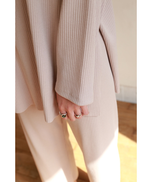 Auntie Rosa（アンティローザ）の「【Auntie Rosa】リブセットアップ（Tシャツ/カットソー・レディース・ベージュ/ブラック・FREE）」の19枚目の写真