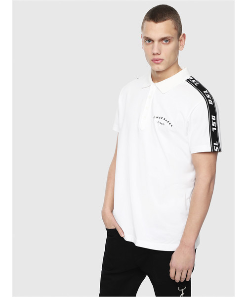 Diesel ディーゼル の メンズ ポロ テープディティールポロシャツ ポロシャツ Wear