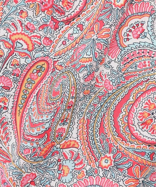 La TOTALITE(ラトータリテ)の「LIBERTY Vネックシャツワンピース【手洗い可能】◆(ワンピース・レディース・レッド/ボルドー/ピンク系その他・FREE)」の11枚目の写真