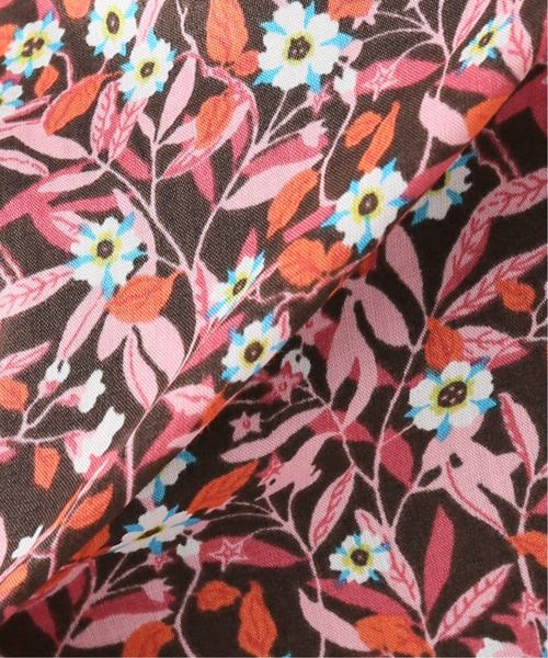 La TOTALITE(ラトータリテ)の「LIBERTY Vネックシャツワンピース【手洗い可能】◆(ワンピース・レディース・レッド/ボルドー/ピンク系その他・FREE)」の13枚目の写真