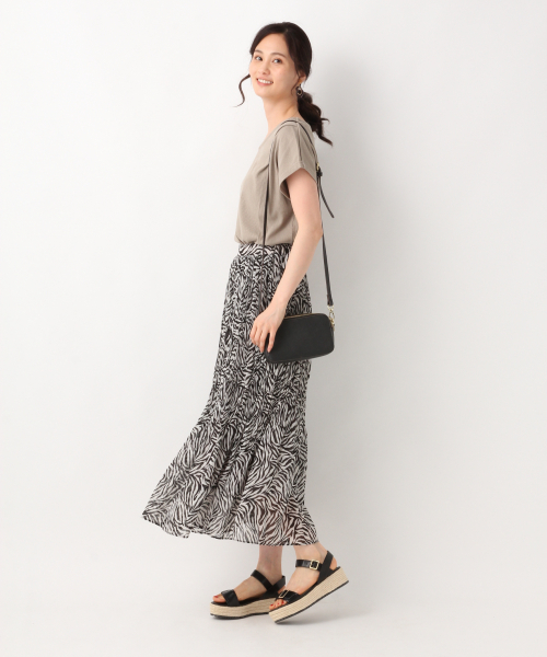 GLOBAL WORK(グローバルワーク)の「サラサラTリブフレンチプルオーバー/843100(Tシャツ/カットソー・レディース・ホワイト/ブラック/その他/グリーン系その他7・MEDIUM/LARGE)」の7枚目の写真