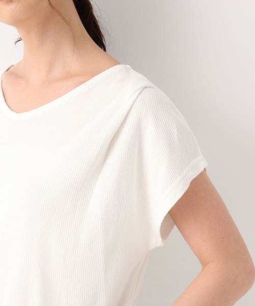 GLOBAL WORK(グローバルワーク)の「サラサラTリブフレンチプルオーバー/843100(Tシャツ/カットソー・レディース・ホワイト/ブラック/その他/グリーン系その他7・MEDIUM/LARGE)」の12枚目の写真