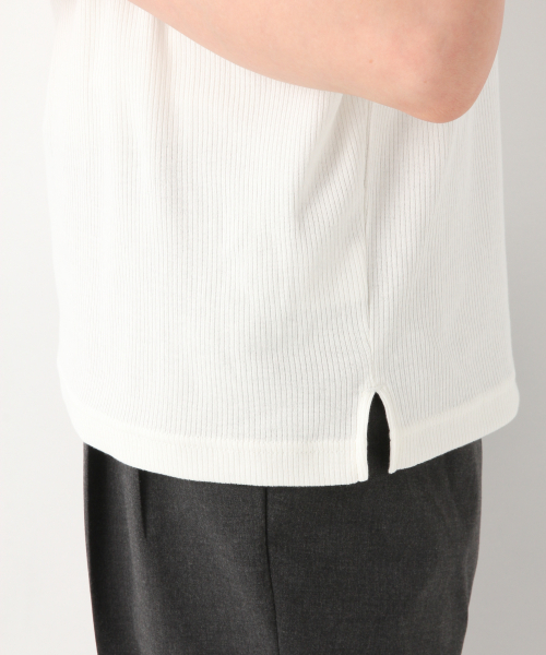 GLOBAL WORK(グローバルワーク)の「サラサラTリブフレンチプルオーバー/843100(Tシャツ/カットソー・レディース・ホワイト/ブラック/その他/グリーン系その他7・MEDIUM/LARGE)」の13枚目の写真
