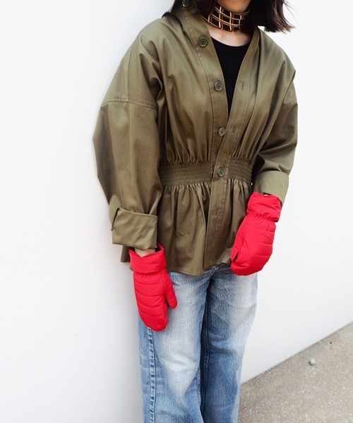 CONTROL FREAK / CTFK（コントロールフリーク）の「ControlFreak(コントロールフリーク)ダウン風ミトン（手袋・レディース・ブラック/レッド/カーキ/ブルー/キャメル・FREE）」の5枚目の写真