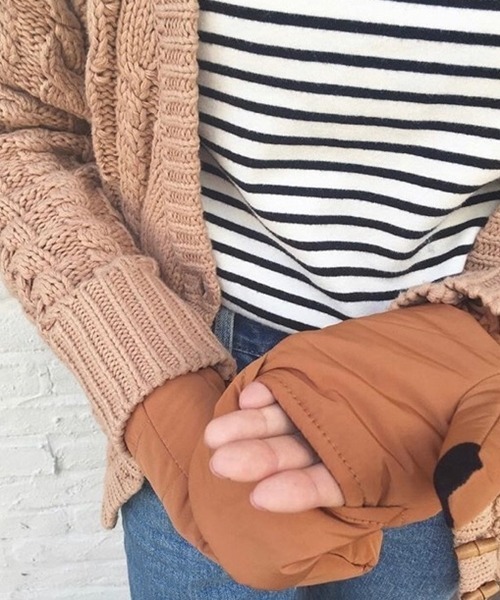 CONTROL FREAK / CTFK（コントロールフリーク）の「ControlFreak(コントロールフリーク)ダウン風ミトン（手袋・レディース・ブラック/レッド/カーキ/ブルー/キャメル・FREE）」の10枚目の写真