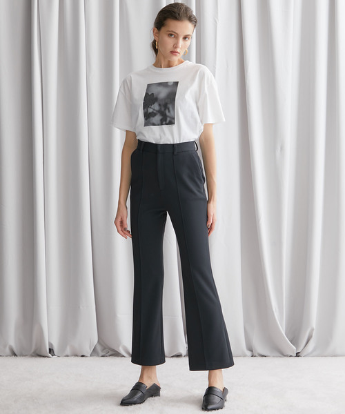STUDIOUS（ステュディオス）の「【STUDIOUS】ウォッシャブルフレアパンツ（その他パンツ・レディース・ブラック/バーガンディー・1/2）」の11枚目の写真