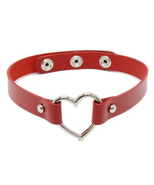 WEGO（ウィゴー）の「WEGO/ハートリングチョーカー（ネックレス・レディース・ホワイト/ブラック/ピンク/レッド・FREE）」の4枚目の写真