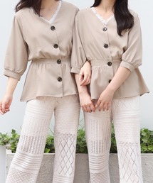 PairPair | Vネックぺプラムブラウス(シャツ/ブラウス)