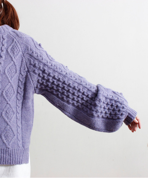 fig London（フィグロンドン）の「shetland cable 2way PO（ニット 