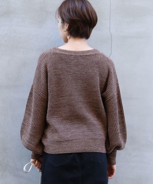 tiptop(ティップトップ)の「<pocket>【ZOZO限定アイテム】バルキーキーネックプルオーバー(ニット/セーター・レディース・ベージュ/ブラウン/アイボリー・FREE)」の9枚目の写真