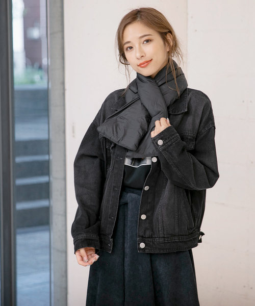 KOBE LETTUCE（コウベレタス）の「ポケッタブル中綿コンパクト（ネックウォーマー/スヌード・レディース・ブラック/グレー/イエロー・FREE）」の10枚目の写真