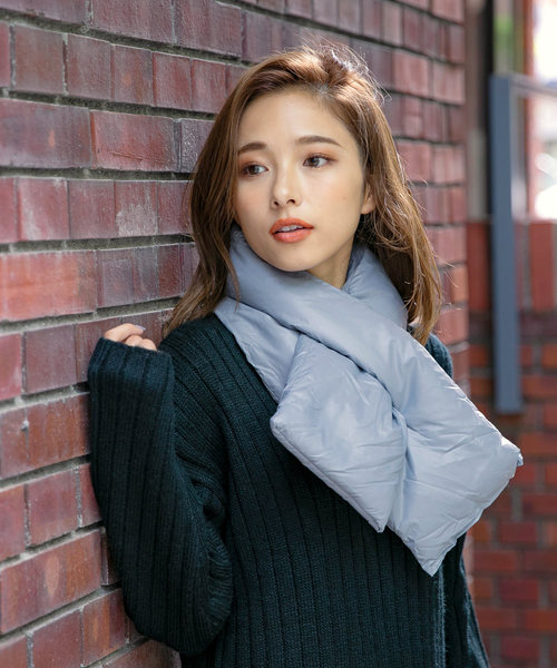 KOBE LETTUCE（コウベレタス）の「ポケッタブル中綿コンパクト（ネックウォーマー/スヌード・レディース・ブラック/グレー/イエロー・FREE）」の14枚目の写真