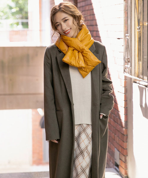 KOBE LETTUCE（コウベレタス）の「ポケッタブル中綿コンパクト（ネックウォーマー/スヌード・レディース・ブラック/グレー/イエロー・FREE）」の15枚目の写真