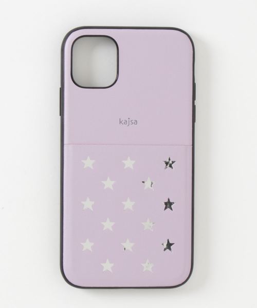 kajsa（カイサ）の「〈Kajsa/カイサ〉Polka Star Pocket Backcase/ポルカスターポケットケース（スマホケース/カバー・レディース・ブラック/シルバー/ゴールド/ダークブルー/バーガンディー/パープル/ベージュ/マジェンタ/ピンク/スカイブルー・P/MAX/ 11/12/mini）」の5枚目の写真