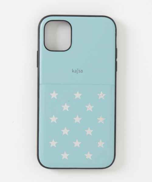 kajsa（カイサ）の「〈Kajsa/カイサ〉Polka Star Pocket Backcase/ポルカスターポケットケース（スマホケース/カバー・レディース・ブラック/シルバー/ゴールド/ダークブルー/バーガンディー/パープル/ベージュ/マジェンタ/ピンク/スカイブルー・P/MAX/ 11/12/mini）」の3枚目の写真