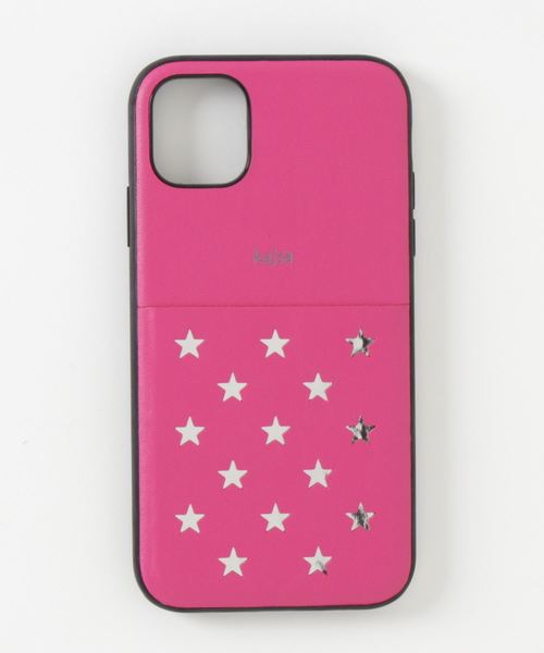 kajsa（カイサ）の「〈Kajsa/カイサ〉Polka Star Pocket Backcase/ポルカスターポケットケース（スマホケース/カバー・レディース・ブラック/シルバー/ゴールド/ダークブルー/バーガンディー/パープル/ベージュ/マジェンタ/ピンク/スカイブルー・P/MAX/ 11/12/mini）」の7枚目の写真